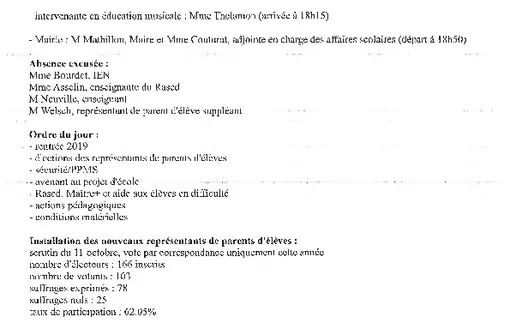 Compte rendus primaire